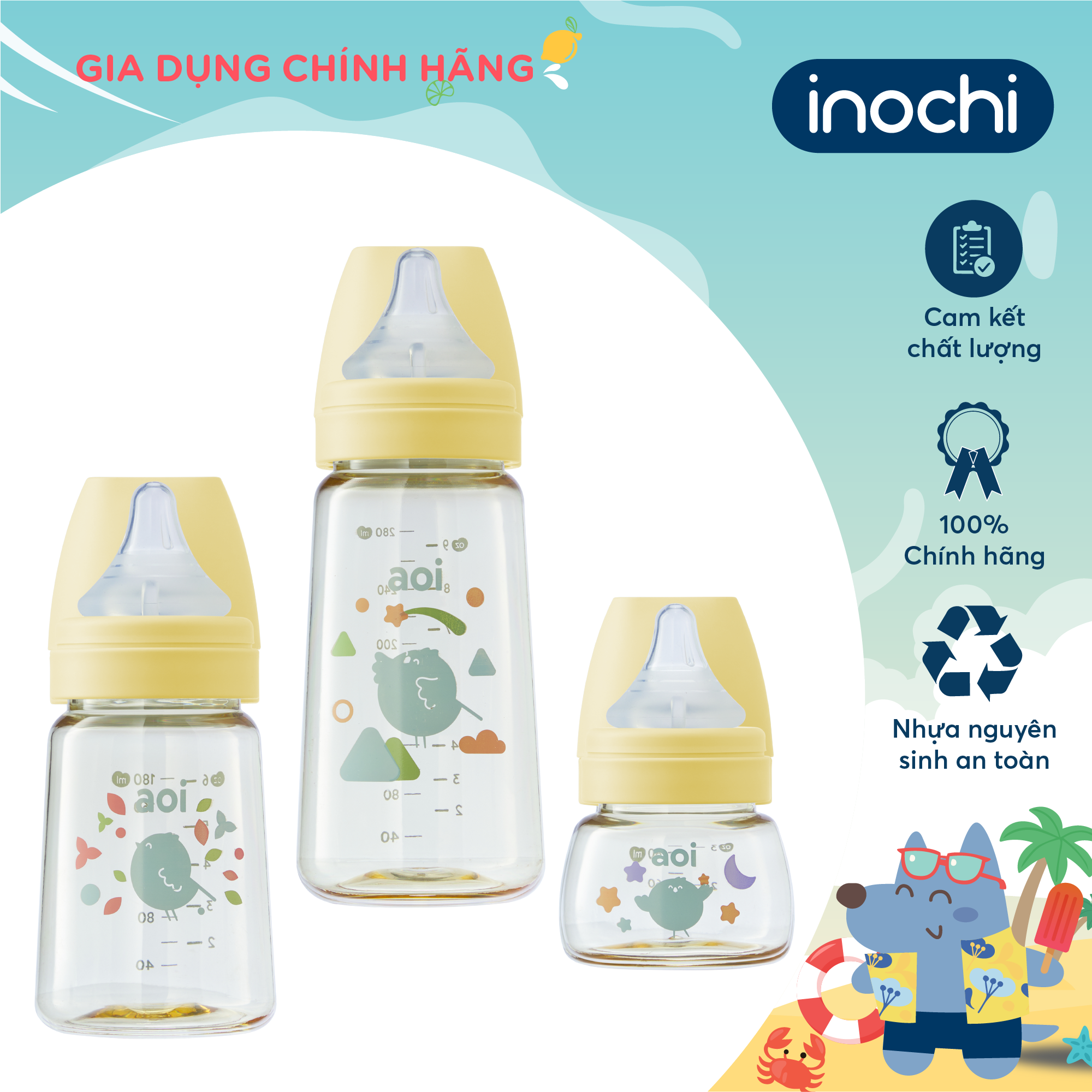 Bình sữa Aoi Moon 80 - 180 - 280ml