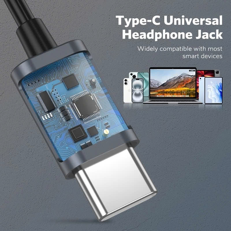 Tai Nghe Có Dây Chân Type C Cho Iphone 15 16 17 Samsung Xiaomi Cao Cấp Âm Thanh Hay Có Mic Nghe Nhạc Chơi Game - Hàng chính hãng - Tai Nghe Có Dây Nhét Tai