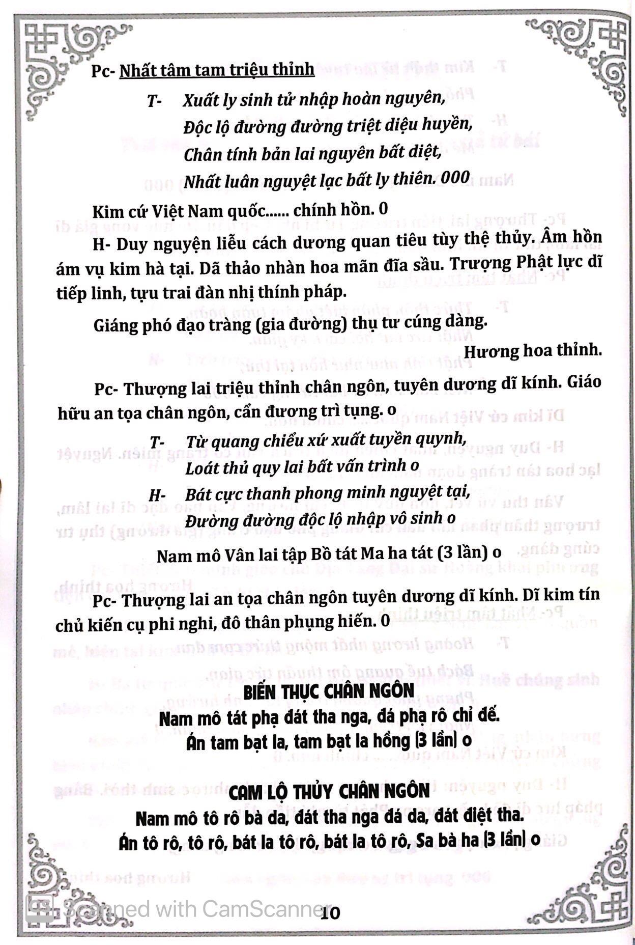 Phật Lịch 2562 - Khoa Cúng Thông Dụng