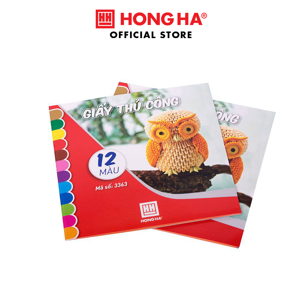 Giấy thủ công Hồng Hà 12 màu - 3363