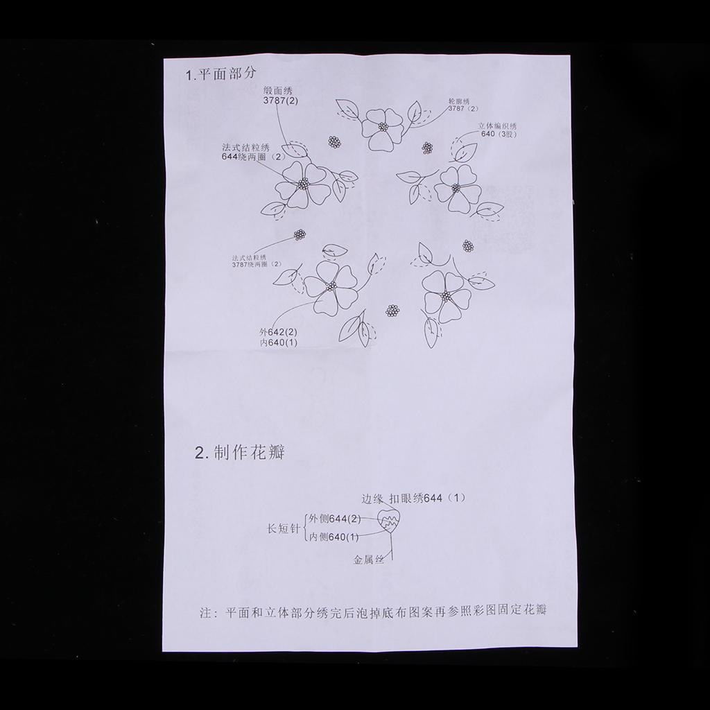 Cross Stitch Stamped Embroidery for Arts Decoration