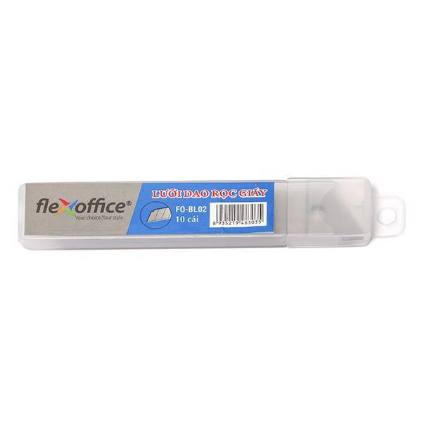 Combo 5 hộp Lưỡi dao rọc giấy Flexoffice FO-BL02