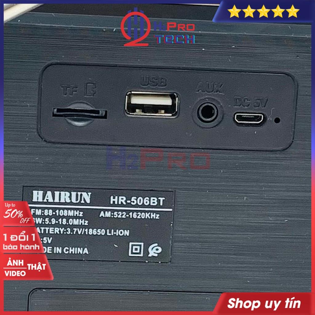 Đài fm radio, đài radio cho người già Hairun HR-506BT FM/AM/SW đa năng-nghe nhạc MP3 loa Bluetooth/USB/TF/AUX-H2pro