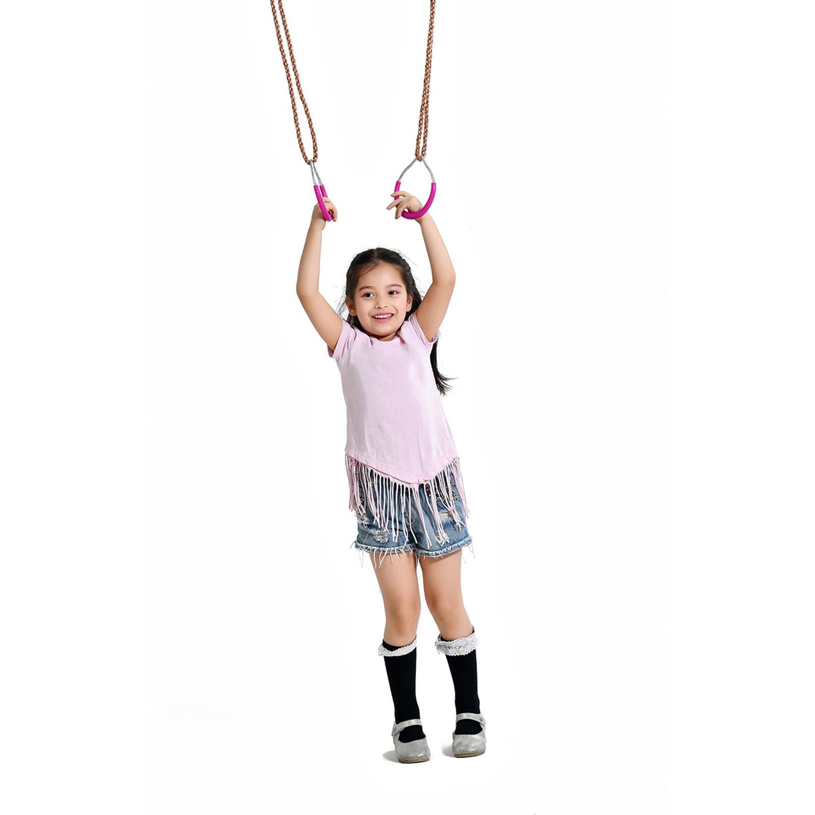 Professional Heavy Duty Fitness Gym Rings Exercise Training Durable Gymnastic Swing Rings Monkey Ring Climbing Ring Obstacle Ring