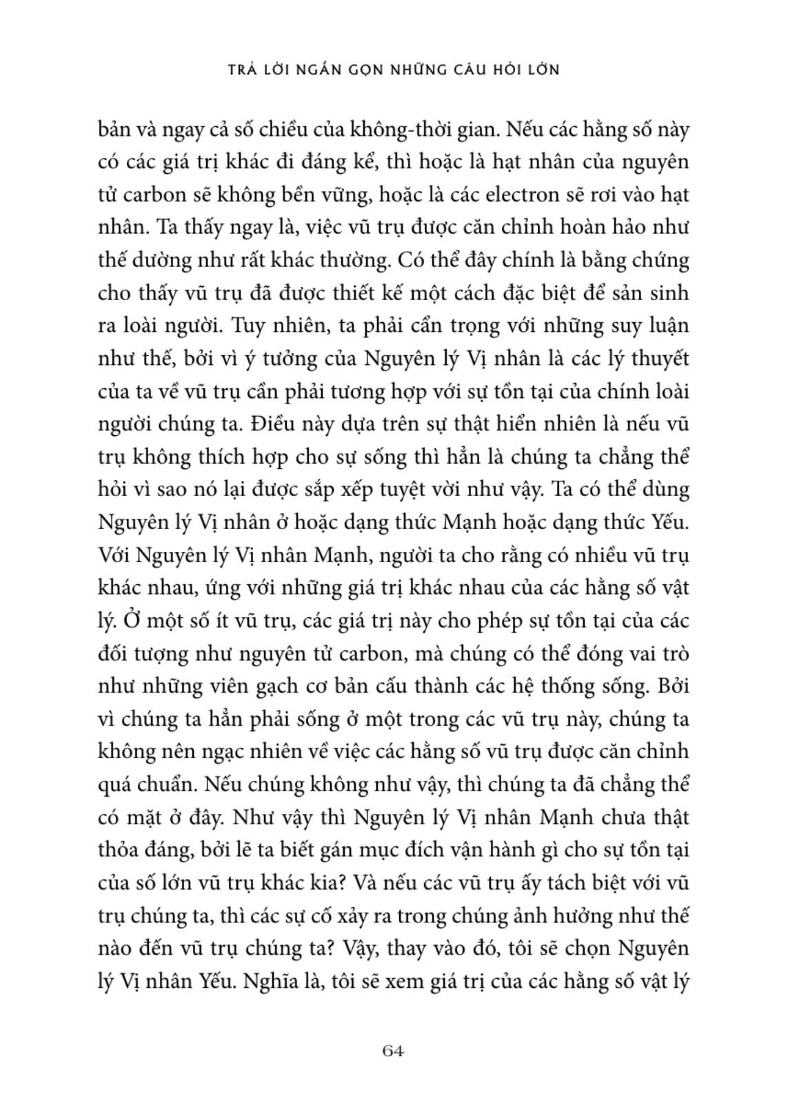 Sách Stephen Hawking - Trả Lời Ngắn Gọn Những Câu Hỏi Lớn