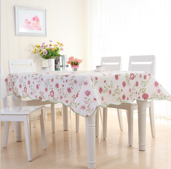 Khăn trải bàn hoa văn chống thấm nước 1.5m - Giao màu ngẫu nhiên