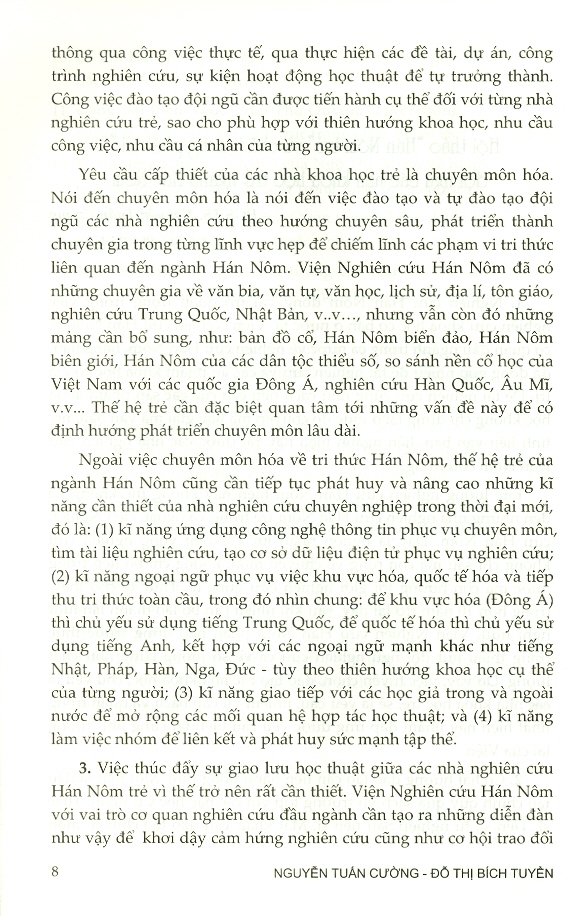 Tùng Thư Văn Hóa Hán Nôm - Quyển 2 - Cổ Học Điểm Tô - Nghiên Cứu Hán Nôm Từ Góc Nhìn Của Các Nhà Khoa Học Trẻ