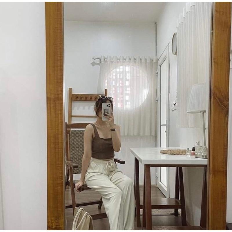 Combo 3 Áo Croptop Hai Dây Bản To Dễ Phối Đồ Mặc Đi Chơi 2022, Áo 2 Dây Nữ Đẹp Cổ U Bản To Có Mút Ngực Gợi Cảm Mới CROP