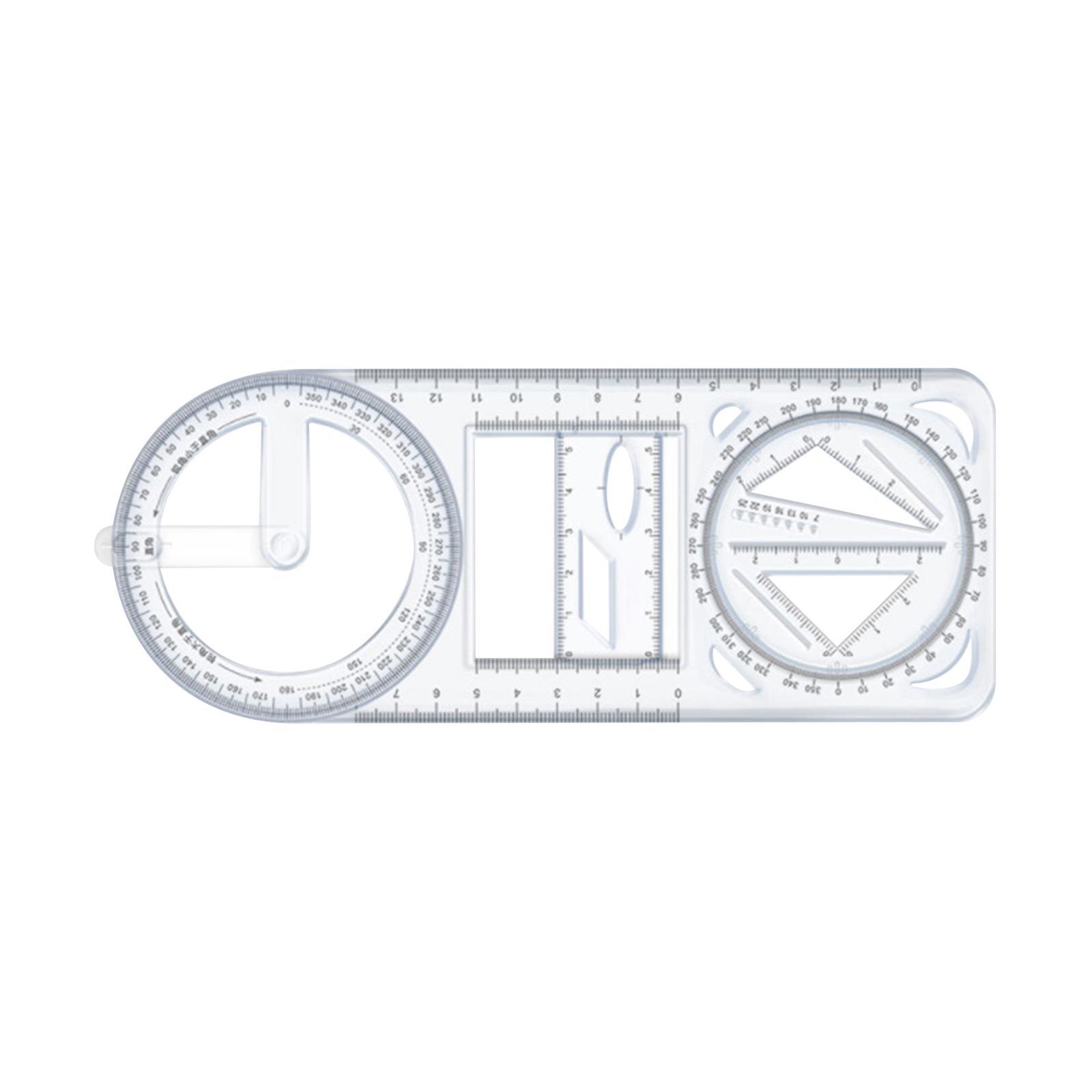 2pcs Multifunctional Ruler Drawing Measuring for Drafting Tailor Office