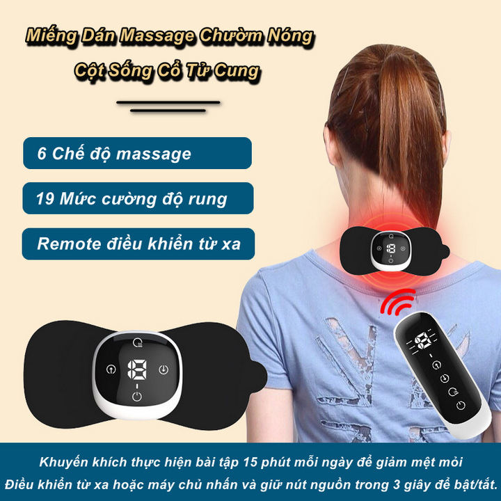 Miếng Dán Massage Chườm Nóng Giảm Đau Toàn Thân Pulse Tens Unit EMS - Home and Garden