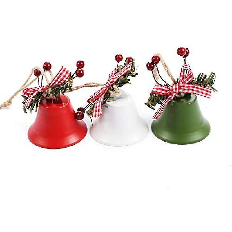 6 máy tính kim loại Bells Cây đồ trang trí đồ trang trí đồ trang trí cây thông Giáng sinh Chuông Giáng sinh