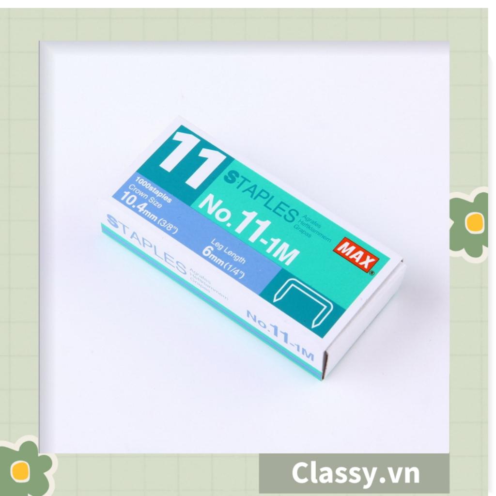 Hộp Kim/Gim bấm giấy, ruột bấm Classy làm từ thép không gỉ, cứng cáp PK1531