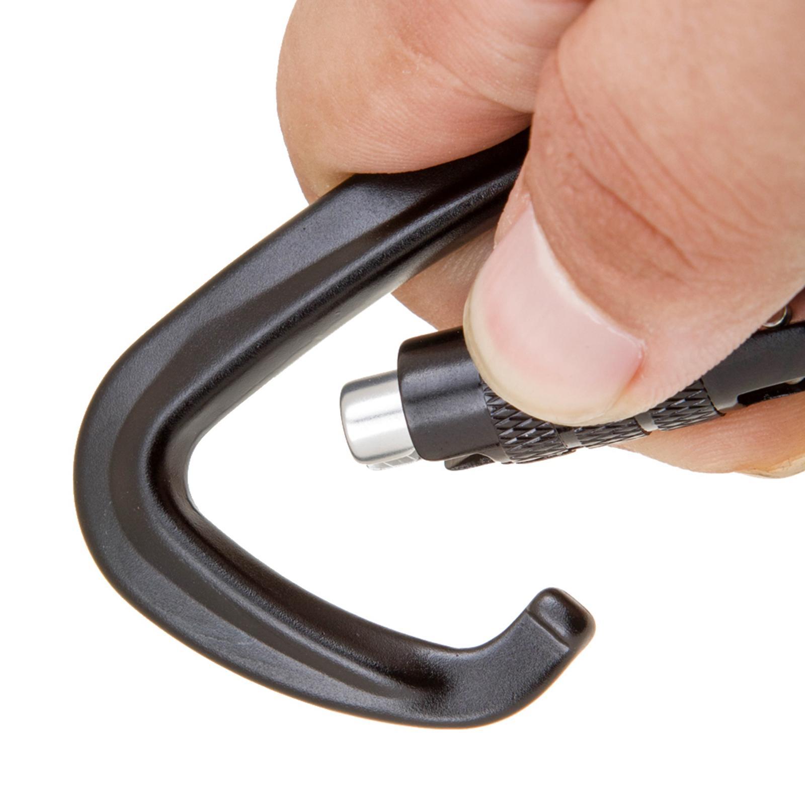 4x Heavy Duty Swivel Auto Self Lock Carabiner Hook Dog   Clip Snap 500KG