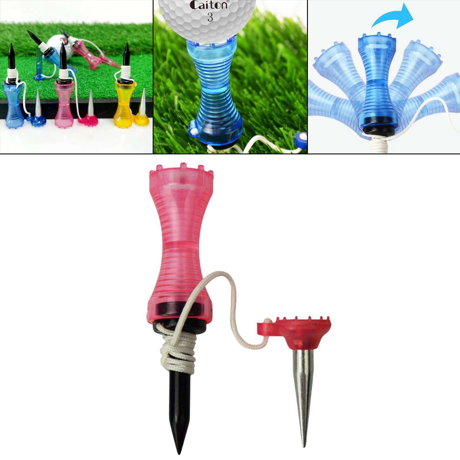 2-5.2inch golf professional tees Ball Holder Practicing Unbreakable Pink