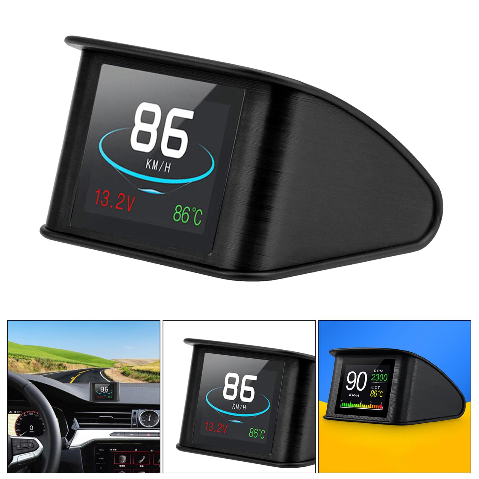 Universal LCD Screen Car Head Up Display OverSpeed Alarm for All Vehicle