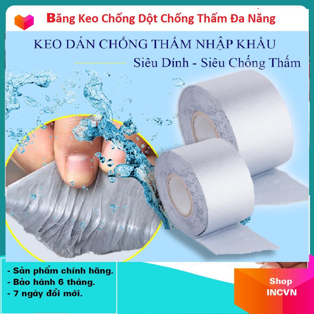 Keo dán CHỐNG THẤM đa năng cho tường, trần nhà, mái tôn, ống nước, bể nước, xô chậu, phao bơi, bể bơi 5*5CM