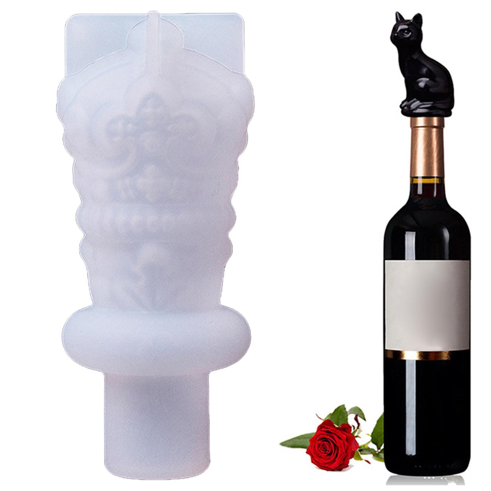 Bottle Stopper Crystal Epoxy , Stopper Silicone , Red Bottle Stopper