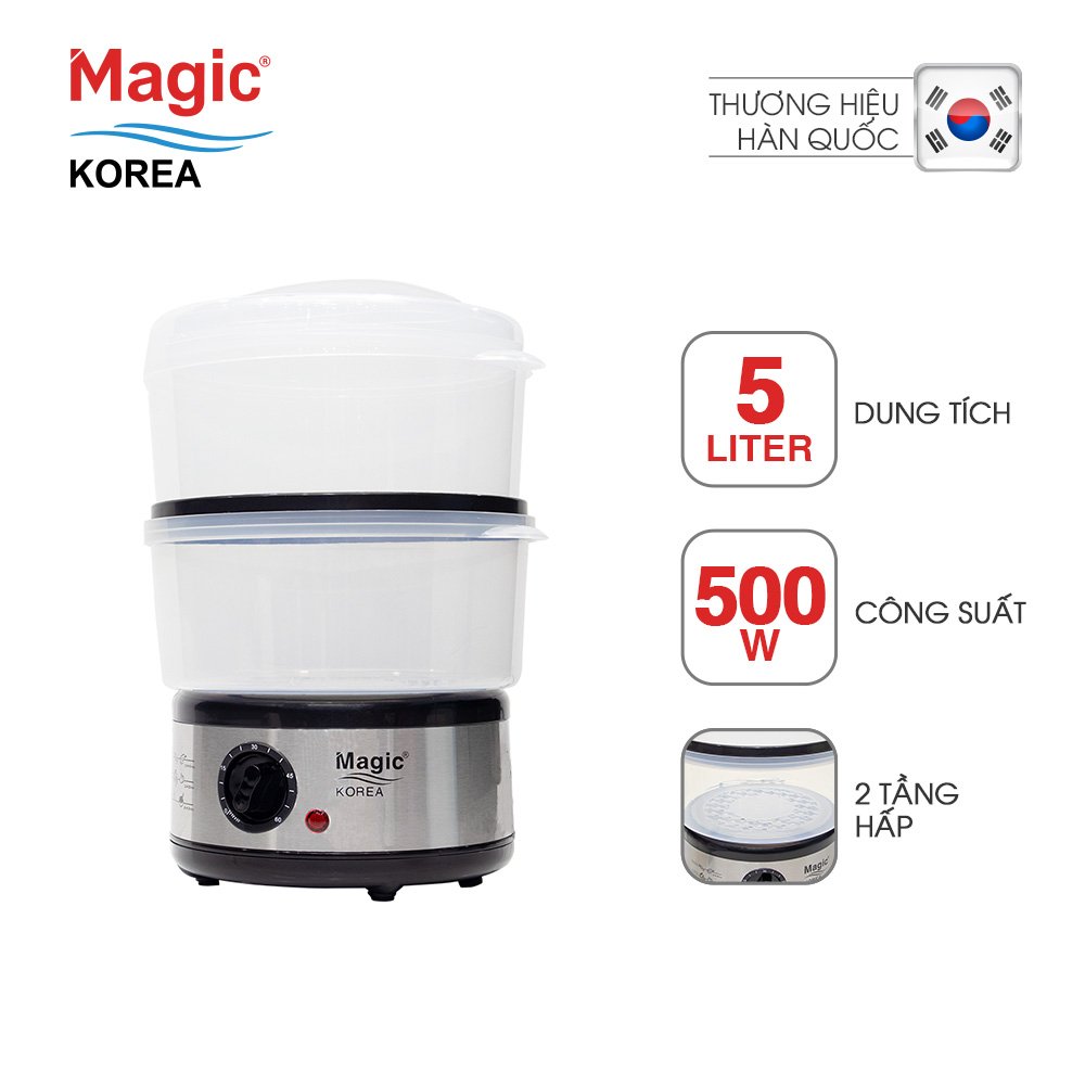 Máy Hấp Thực Phẩm Magic Korea A64 (5.0 Lít) - Hàng chính hãng