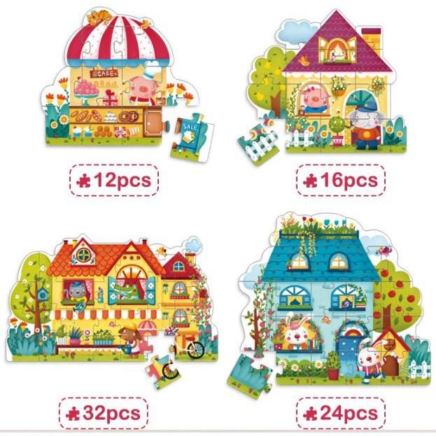 BỘ XẾP HÌNH 4 IN 1 PUZZLE