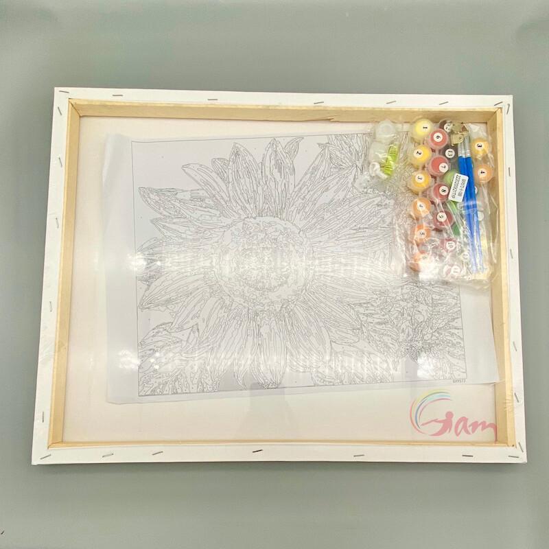 Tranh sơn dầu số hoá DIY tự vẽ - Mã VN003 PHỐ ĐÔNG - 40x50cm đã đóng khung