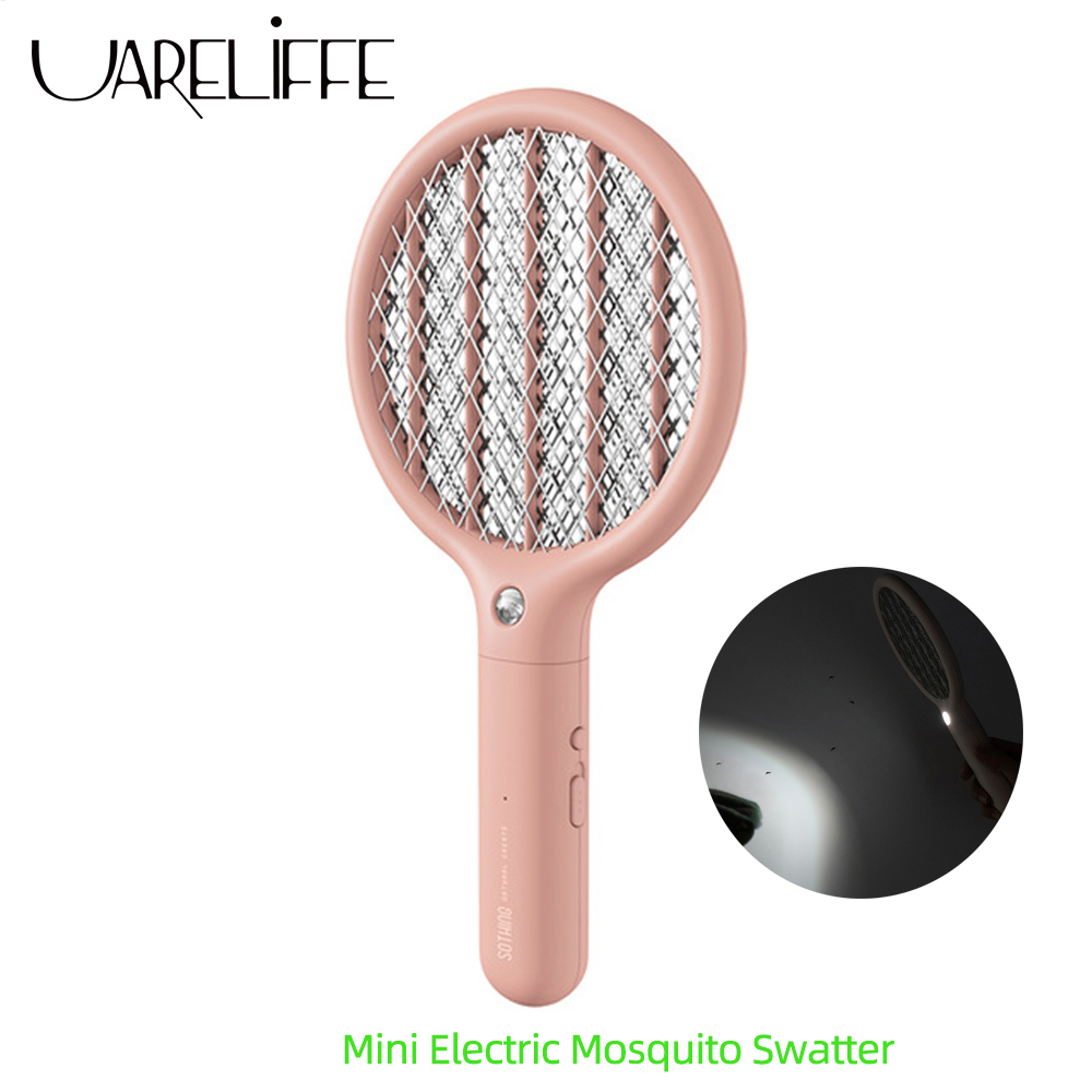 Vợt đánh muỗi Uareliffe tích hợp điện với đèn led thiết kế cầm tay tiện lợi Electric Mosquito Swatter