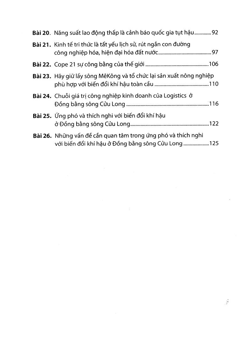 Sách Sông Mê Kông Hay Sông Cửu Long Với Biến Đổi Khí Hậu Toàn Cầu