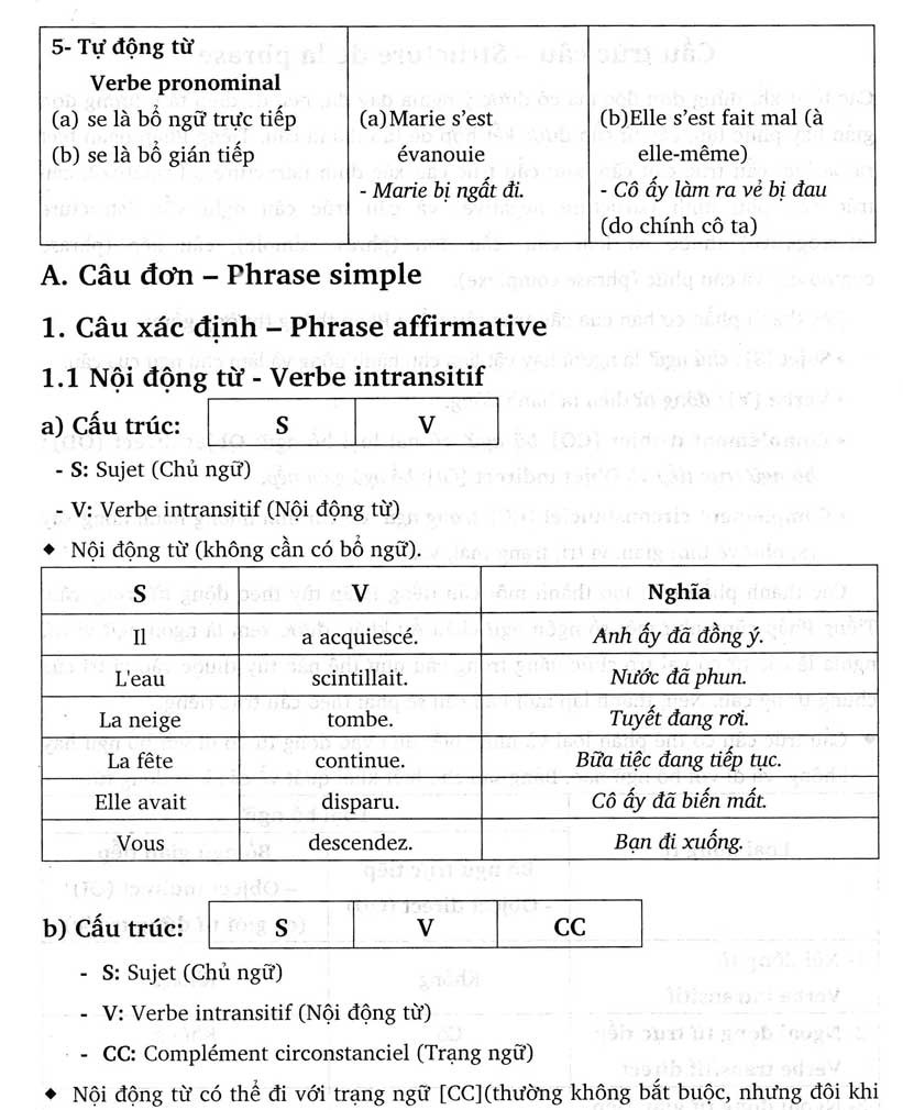 Văn Phạm Tiếng Pháp Căn Bản