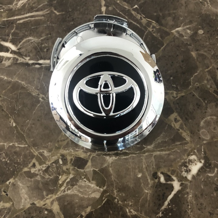 Logo chụp mâm, ốp lazang bánh xe ô tô Toyota Land Cruiser TY-196T, đường kính 95mm