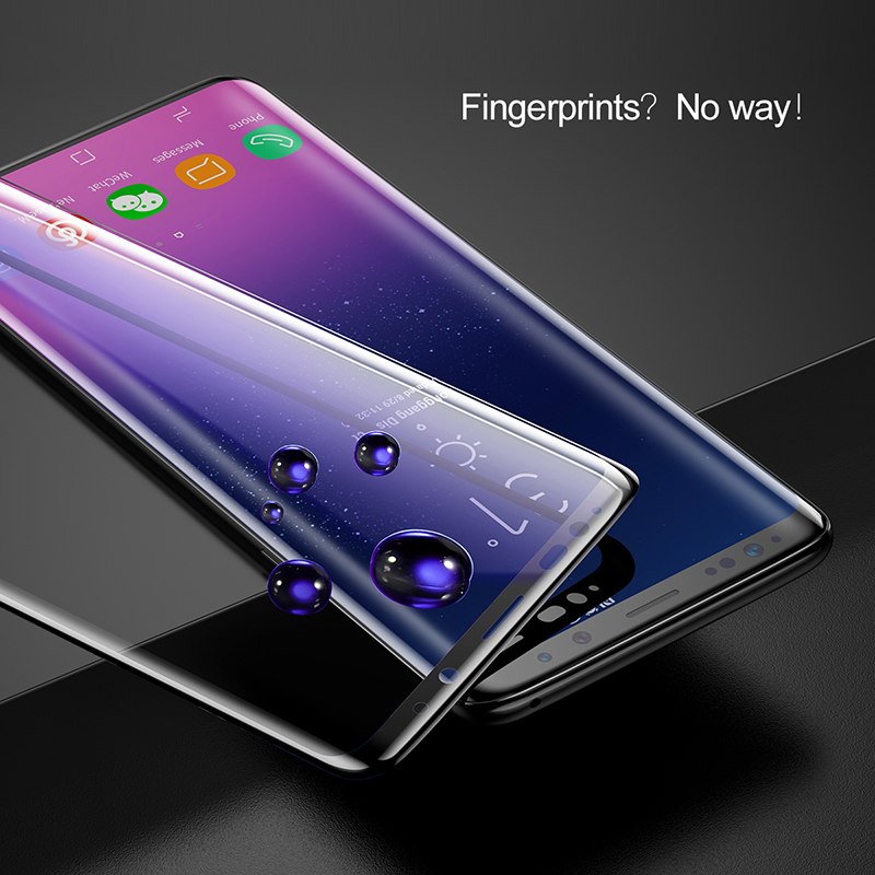 Miếng dán kính cường lực Full 3D cho Samsung Galaxy S9 Plus Baseus Arc - Hàng chính hãng