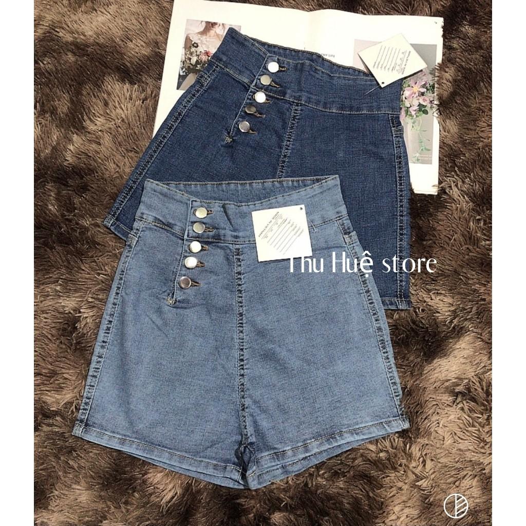 Quần Short NữQuần Short Jean Nữ Mã A1 Lưng Siêu Cao Tôn Dáng Hàng Cao Cấp