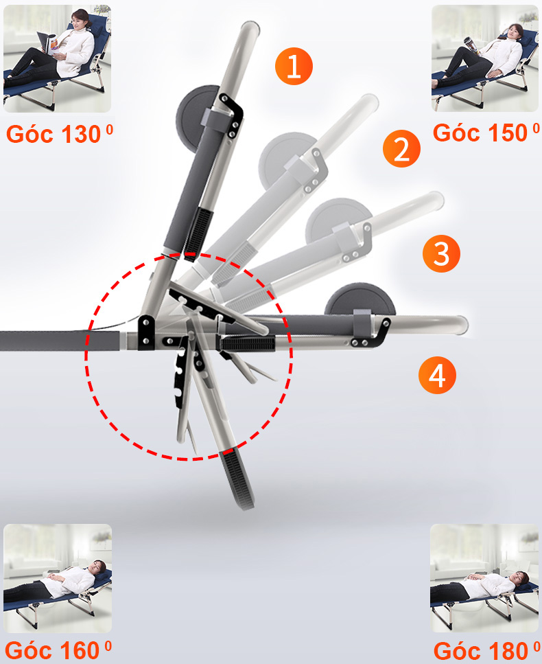 Ghế xếp gấp gọn, giường bố xếp nằm ngủ, ghế bố nằm ngủ, ghế ngủ trưa văn phòng, giường ngủ gấp gọn, giường xếp du lịch
