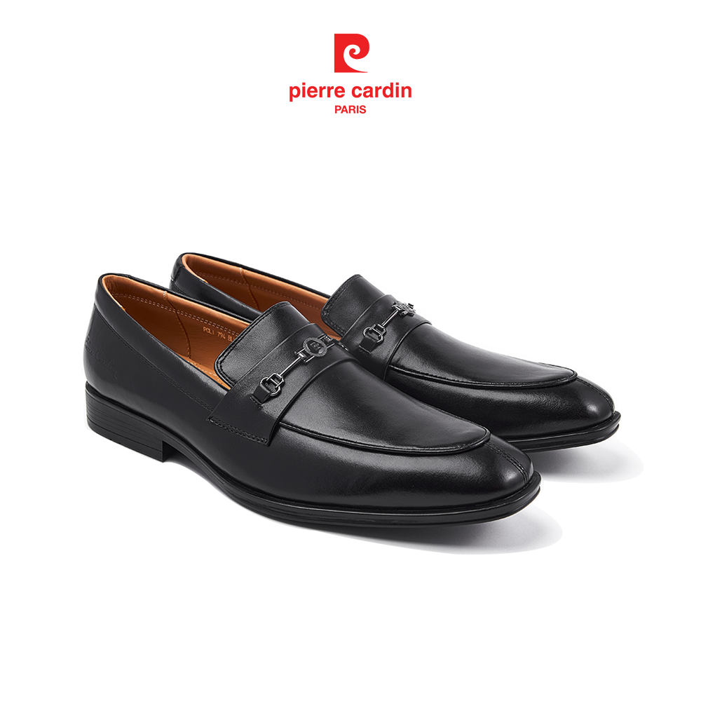 Giày Tây Horsebit Loafer Da Bò Thật Phong Cách Cổ Điển PCMFWL 794