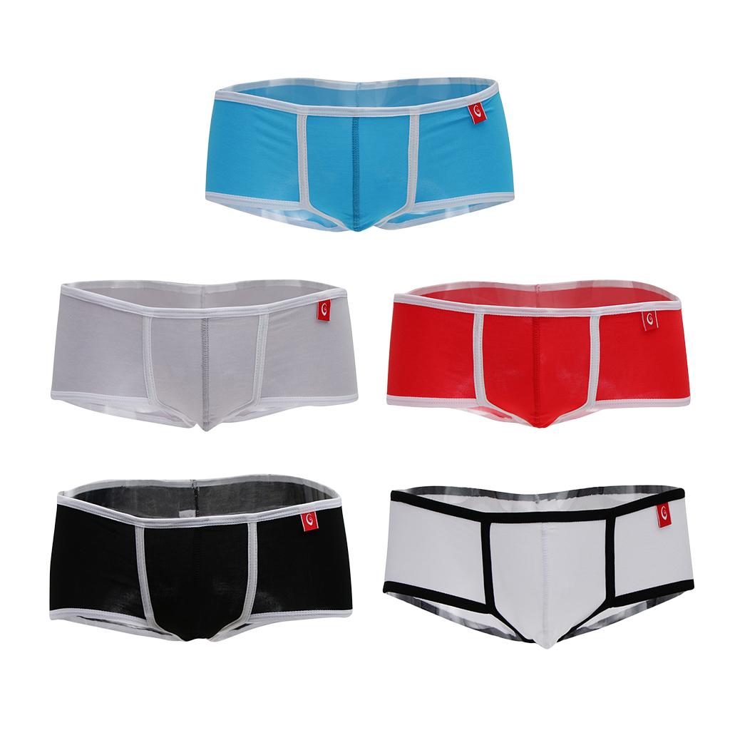 Men's Breathable Modal Boxer Briefs Underwear Stretch Briefs Trunks