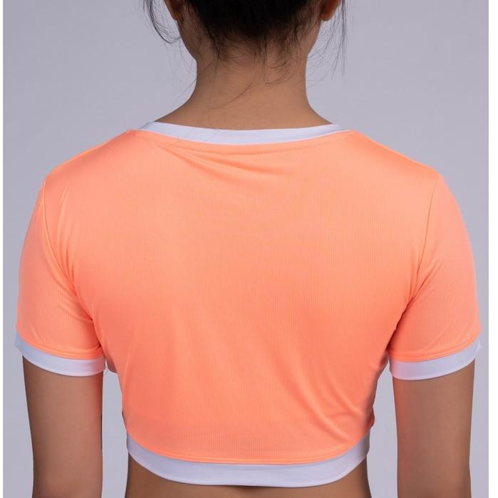 Áo Croptop Thể Thao Tập Gym Nữ Viền Trắng