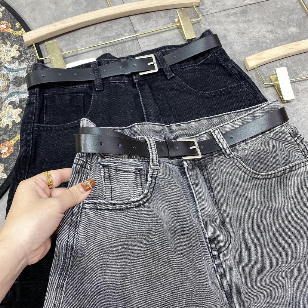 Quần sooc jeans TRƠN 2 màu đen, xám