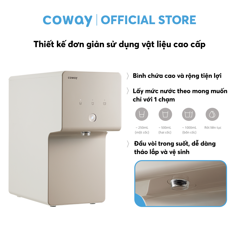 Máy lọc nước Coway Cinnamon P-6320R - Hàng chính hãng