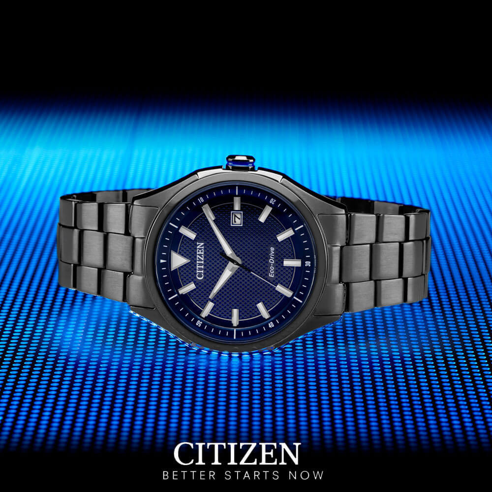 Đồng Hồ Nam Citizen Dây Thép Không Gỉ AW1147-52L - Mặt Xanh