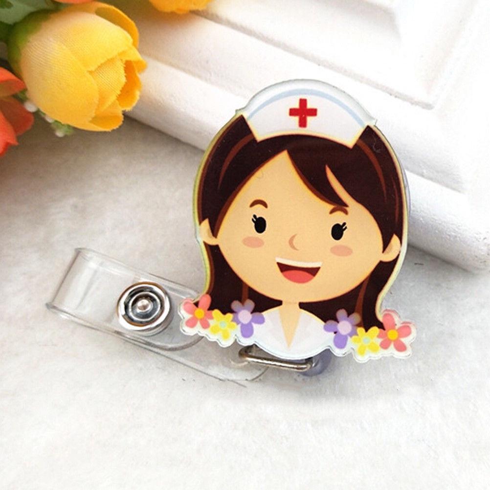 Dây Đeo Thẻ Tên Nhiều Dễ Thương Cho Bác Sĩ, Điều Dưỡng, Y tá, Gắn Túi Áo Có Dây Kéo Dài, Tiện Dụng, TakyHome 5950