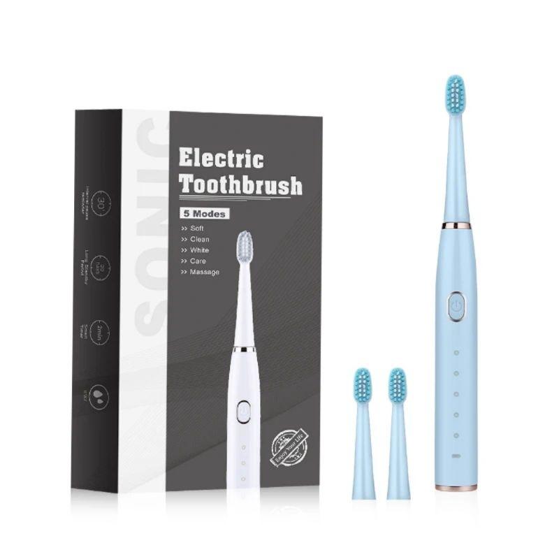 Bàn chải điện TEKKIN TI-864 5 chế độ tặng hộp đựng cá tính đánh cực mạnh - hàng chính hãng