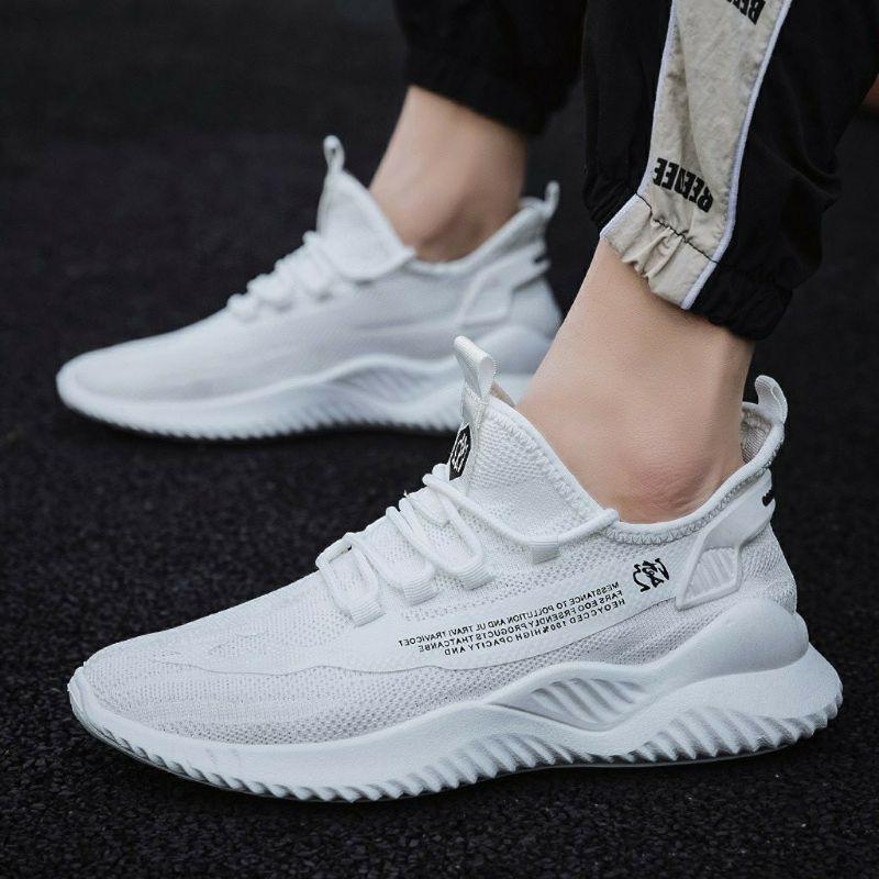Giày thể thao nam sneaker thoáng khí Đế APB sườn chữ 2 màu mới