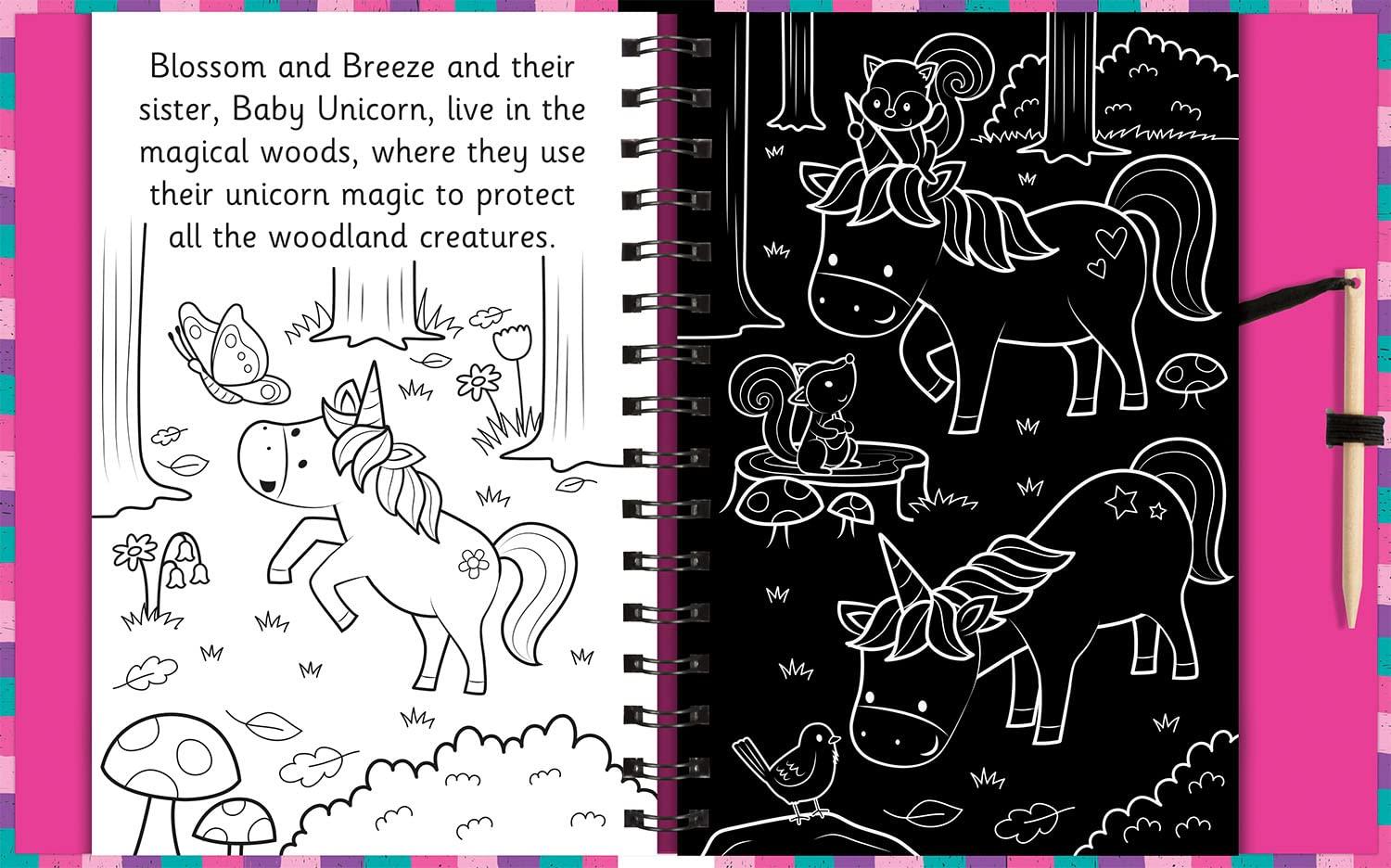 Sách ngoại văn: Scratch And Draw - Unicorns