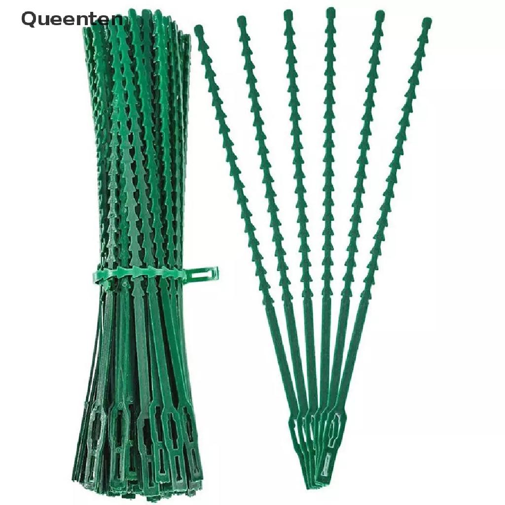 Queenten 50/100pcs Reusable Plastic Plant Support Clips clamps Plants Hanging Vine Garden  QT