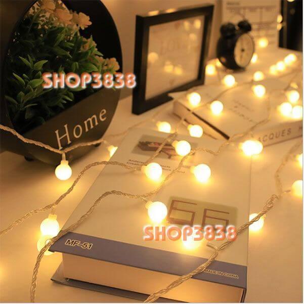 Lựa Nguồn Dây Đèn Led Bi Tròn Dài 6M - 40 Bóng
