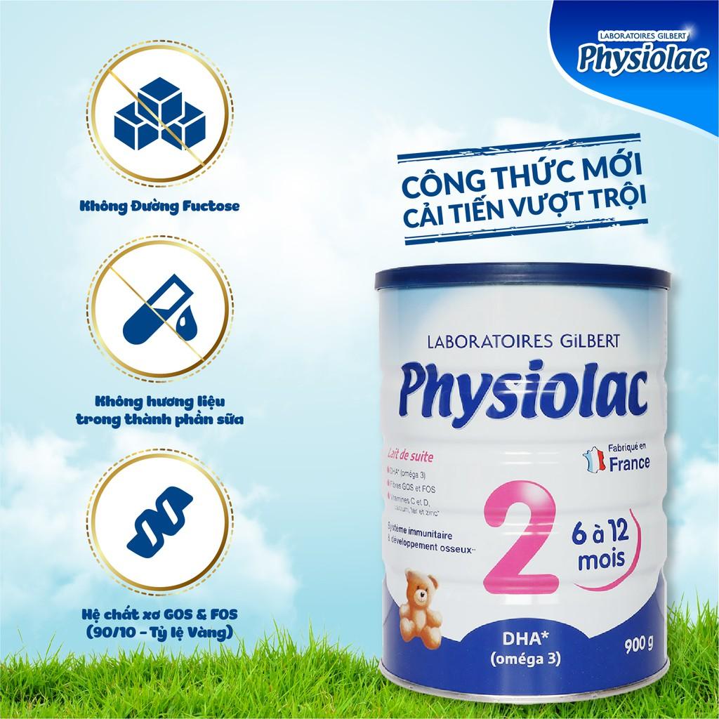 Sữa bột Physiolac 2 900g (Bổ sung DHA)