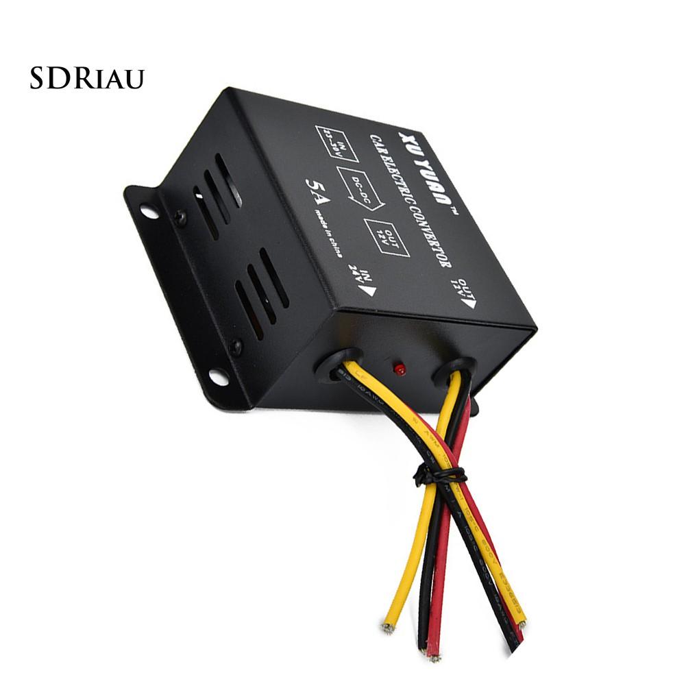 Bộ Chuyển Đổi Điện Áp 5a 24v Sang 12v Chuyên Dụng Cho Xe Hơi