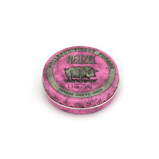 Sáp Vuốt Tóc Reuzel Grease Heavy Hold (Pink Pomade) 35g - Hàng chính hãng