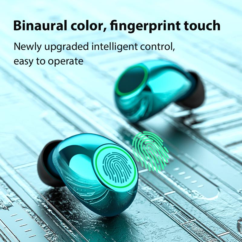 TWS Tai Nghe Nhét Tai Không Dây Bluetooth 5.0 Tai Nghe Tai Nghe Nhét Tai Thể Thao Tai Nghe Chống Thấm Nước Hình Tròn Box Sạc Cho Tất Cả Các Điện Thoại Thông Minh