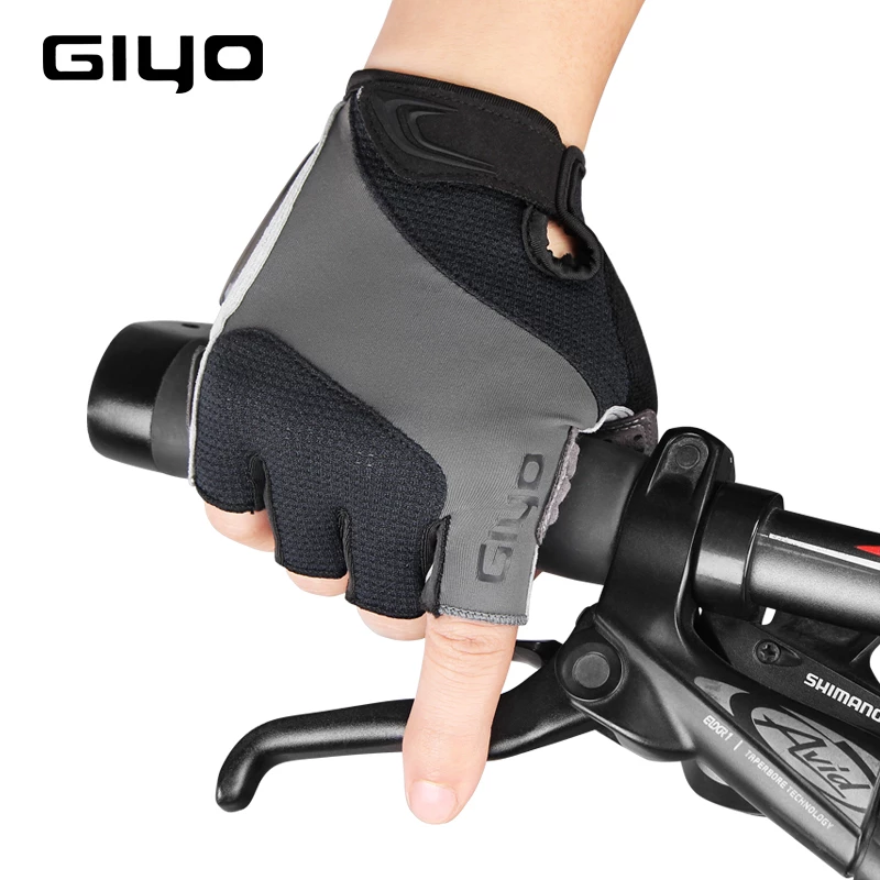 Bơm GIYO Găng Tay Xe Đạp Ngón Thể Thao Ngoài Trời Găng Tay Dành Cho Nam Nữ Gel Lót Thoáng Khí MTB Đường Đua Đi Găng Tay Xe Đạp s10