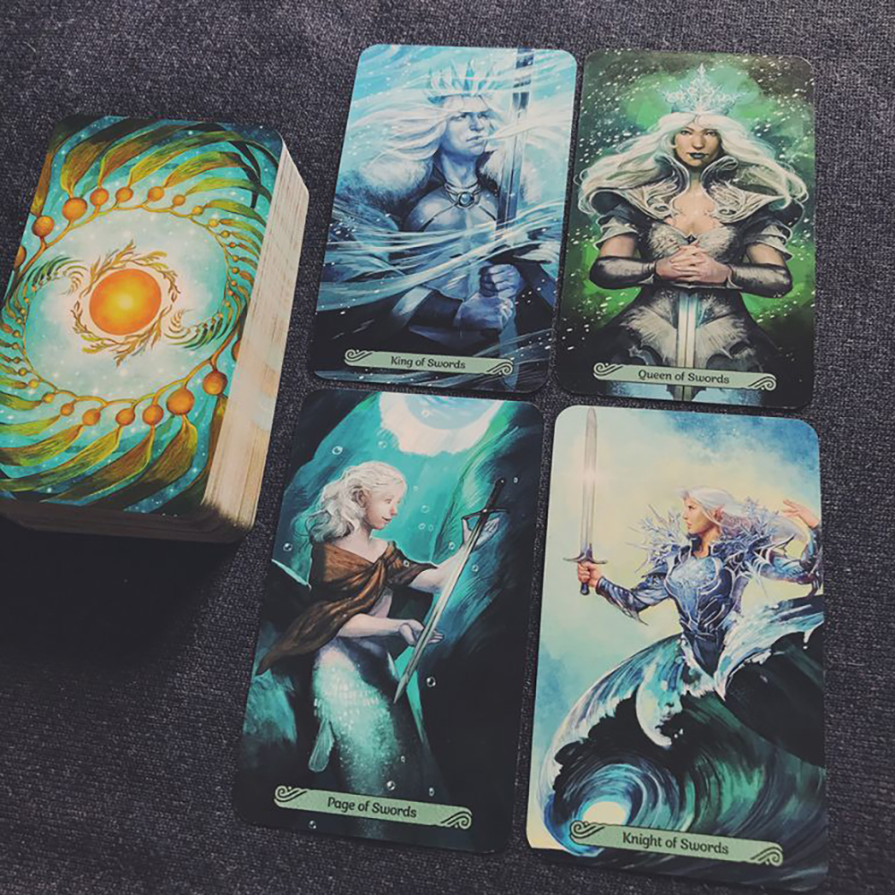 Bộ Bài Mermaid Tarot 78 Lá Bài Tặng Đá Thanh Tẩy