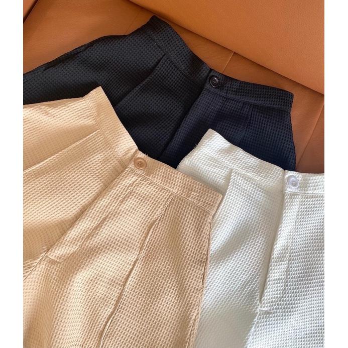Quần Shorts cạp cao ống rộng REVERCLOTHINGS Emily